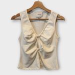Reformation Tefi Twist Cutout Stretch Organic Cotton Tank Size Small Photo 0