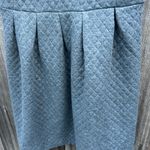 Loft  Charcoal Quilted Fit & Flare Mini Dress size XS Photo 4