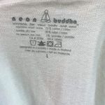 Neon Buddha Waffle Textured Crewneck Sweatshirt Large EUC White Photo 3