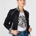 Karl Lagerfeld Paris Karl Patch Varsity Bomber Jacket Women’s Medium Photo 0