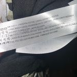 En Saison Black Cream & Olive Floral Long Sleeve Smock Ruffle Top Blouse Large Photo 12