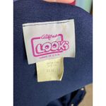 Suit dress kitten bow navy wide belt Blue Size 12 Photo 7