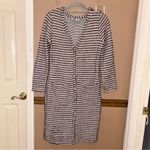 ZARA  Tweed Textured‎ Midi Dress cardigan pink black Size small Photo 2