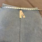 Nic+Zoe NWT Sz: PL light Wash Denim Pull On Skirt. Linear Decorative Hem Photo 2
