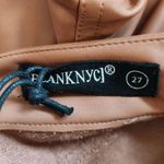 BLANK NYC Brown Faux Leather Pants NWT Size 27 Cropped Brown Leather Pants Photo 6