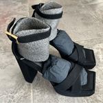 Good American  Suede Platform Ankle Strap Sandals Size 11.5 NEW in Box w/Dust Bag Photo 1