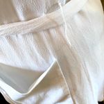 Bebe White Sleeveless Open-Front Vest Photo 4