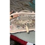 Brighton  Straw Wicker Tote‎ Bag Purse Heart Charm Beige Leather Trim Photo 9