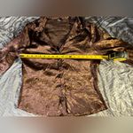 Y2K Faux Crushed Silk Chocolate Large Brown Photo 9