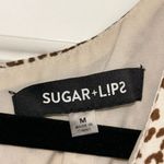 Sugar Lips Animal Print Sleeveless Ruffle A-Line Babydoll Swing Dress Size M Photo 8