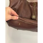 Avorio Brown Leather Tote Bag Shoulder Bag Hobo Bag Purse Charm Made in Italy Photo 1