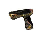 Elliott Lucca Bala Autumn Botanica Floral Pointed Toe Flats Size 6.5 M Green Photo 2