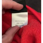 Disney Mickey Mouse Women's Size XS Soft Fleece Graphic Pullover Sweater Red Photo 3