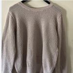 Zenana Outfitters  Gray Crew Neck Sweater with Ribbed Texture Photo 2