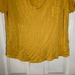 Full Tilt Essentials by Mustard Yellow V Neck Short Sleeve Tee XL Photo 5