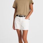 Madewell NWT Cotton Perfect Crewneck Sagebrush T-shirt Small stain Sz XXS Photo 1