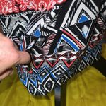 Mario Serrani Size 2 Geometric Print Mid Length Dress Photo 6