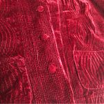 Harvé Benard Vintage 70s 80s Harve Benard Velvet Cabled Blazer Notched Lapel Merlot Red sz 12 Photo 2