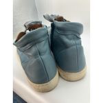 Bussola Size 41 Women's Blue Leather High Top Lace Up Side Zip Sneakers US 10 Photo 4