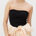 Anthropologie NWT $38 Black Classic Pullover Strapless Cotton Tube Top XL Photo 2