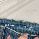 Old Navy  High Rise OG Straight Secret Smooth Pockets Cut Off Denim Shorts Sz 12 Photo 5