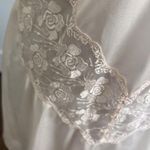 Pink Rose Romantic Vintage Japanese Silky Satin Slip Dress Mini Blush  Lace S Photo 7