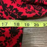 George Brand George Red & Black Paisley Long Sleeve Sweater Photo 5