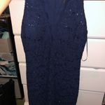 Nightway Navy Blue Tight Short Cocktail Dress Photo 1