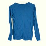 Athleta Foothill Seamless Long Sleeve Tee T-Shirt Blue Size XS EUC Photo 6