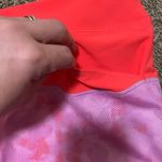 Adidas  golf skort skirt shorts women size LARGE neon orange and purple Photo 5