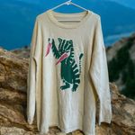 RARE Crazy Tiger Kitty Cat carrot Knives FUN Sweater Zebra XL Tunic Or Dress Photo 0