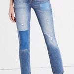 Madewell Cruiser Straight Crop Jeans in Patched Up Edition Size 27 Photo 0