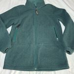 LL Bean Women's Polartec Fleece Jacket Green Zipper Front Size Large Outdoor Photo 0
