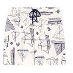 Tory Burch Skort Adrift Navy Ivory Mini Skirt Size 24 New w/Tag $195 Photo 2