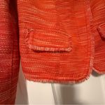 Chico's Chico’s Tweed Single Button Full Zip Long Sleeve Jacket Orange‎ Size 0 (4) Photo 5