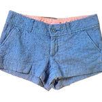 Lilly Pulitzer  Women's Walsh Shorts Blue Eyelet 100% Cotton‎ Casual Size 0 Photo 0
