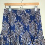 Cupshe  Women's Summer‎ Navy Print Skirt Ruffled Hem A-line Mini Size L Photo 1