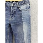 BDG  Women's Blue Denim Jeans Jeans Paneled Jessye Size 26 Raw Hem Cropped Photo 6