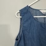 Christopher & Banks  Blue Jean Jumper Sleeveless Dress Women's Size Large Cotton Photo 3