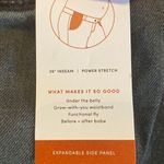 Isabel Maternity Jeans Under Belly Boyfriend Fit Black Wash Size 12 NWT Photo 6