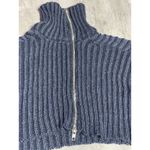 BDG Urban Outfitters XS Zip up Slouchy Sweater Blue Cropped E0122 Photo 2