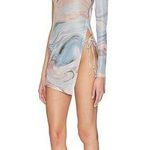 Lovewave the Osseo Mini Dress in Blue Marble Medium Photo 0