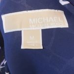 Michael Kors  Long Sleeve Mini Dress Women’s Medium Navy Animal Print Flowy chic Photo 3