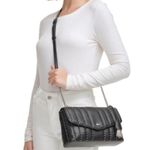 DKNY Lexington Park Shoulder Bag in Black/Silver Detail New w/Tag Photo 1