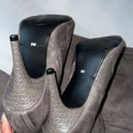 Amelia Grace knee high gray side zip heeled boots. Size 9M Photo 5