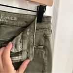 American Eagle AEO Twill Green Midi Shorts Women’s Size 6 Photo 4