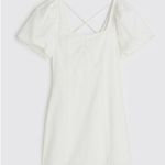H&M White Puff Sleeve Mini Dress Photo 1