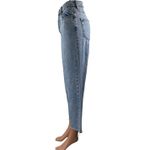 PacSun Women's Blue High Waisted Frayed Hem Straight Leg Denim Jeans Pants Sz 24 Photo 1