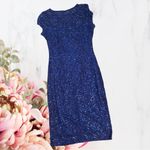 🍁Marina Sequin Lace Dress~ Cobalt Blue~ Size S~ NWT Photo 1