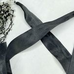 Black Multi Strand Beaded Ribbon Tie Necklace Photo 9